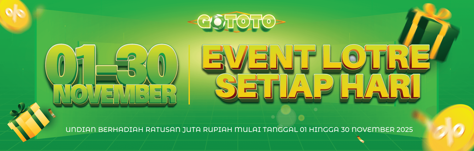 LOTRE HARIAN HADIAH RATUSAN JUTA BULAN NOVEMBER