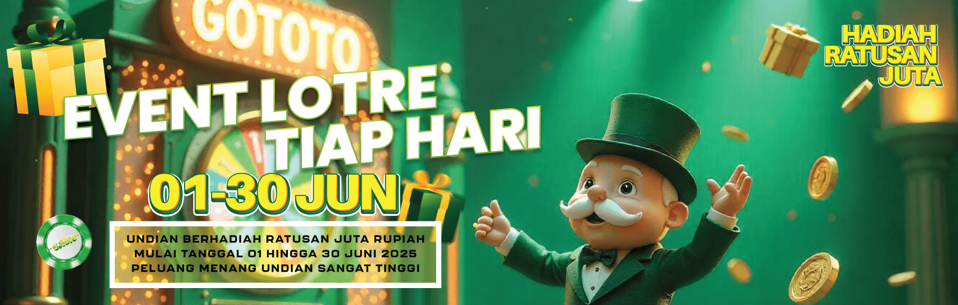 LOTRE HARIAN HADIAH RATUSAN JUTA BULAN JUNI
