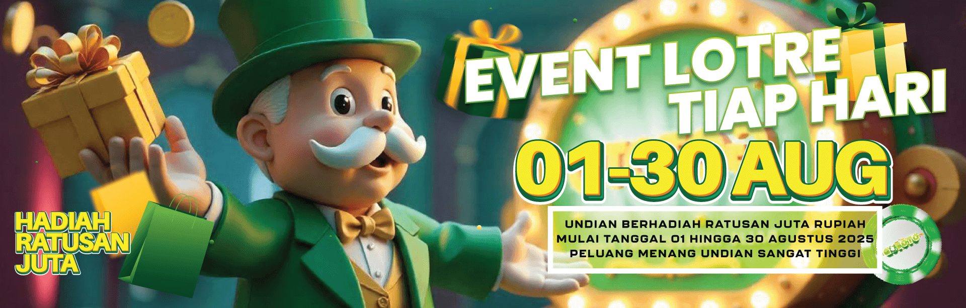 LOTRE HARIAN HADIAH RATUSAN JUTA BULAN AGUSTUS