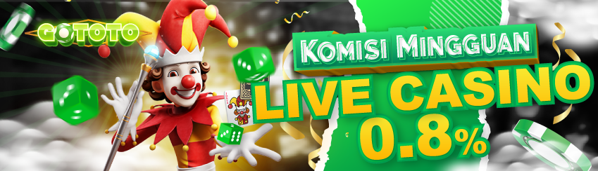 Komisi Mingguan Casino 0.8%